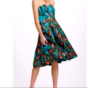 Anthropology Strapless Dress